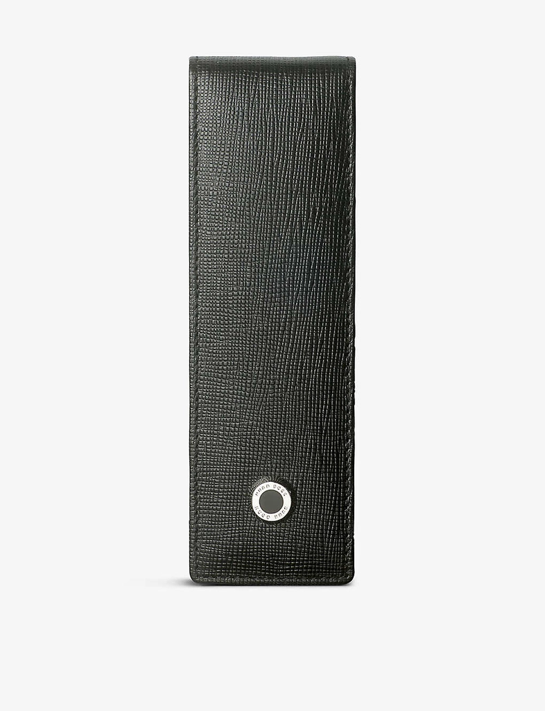 Hugo Boss Black Tradition Logo-badge Double-pen Leather Holder